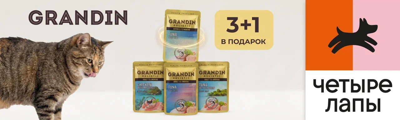 Четвертый пауч Grandin в подарок! 